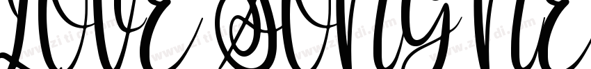 LOVE SONG NEW字体转换